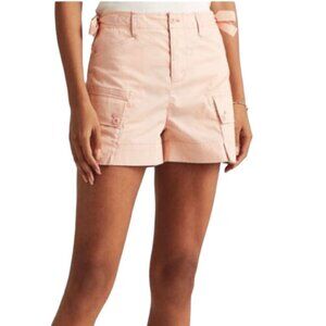 Ralph Lauren NWT Women's Twill Cargo Shorts Pale Pink Size 8 MSRP $100